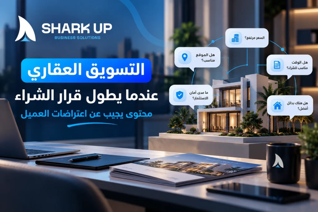 التسويق العقاري عندما يطول قرار الشراء محتوى يجيب عن اعتراضات العميل