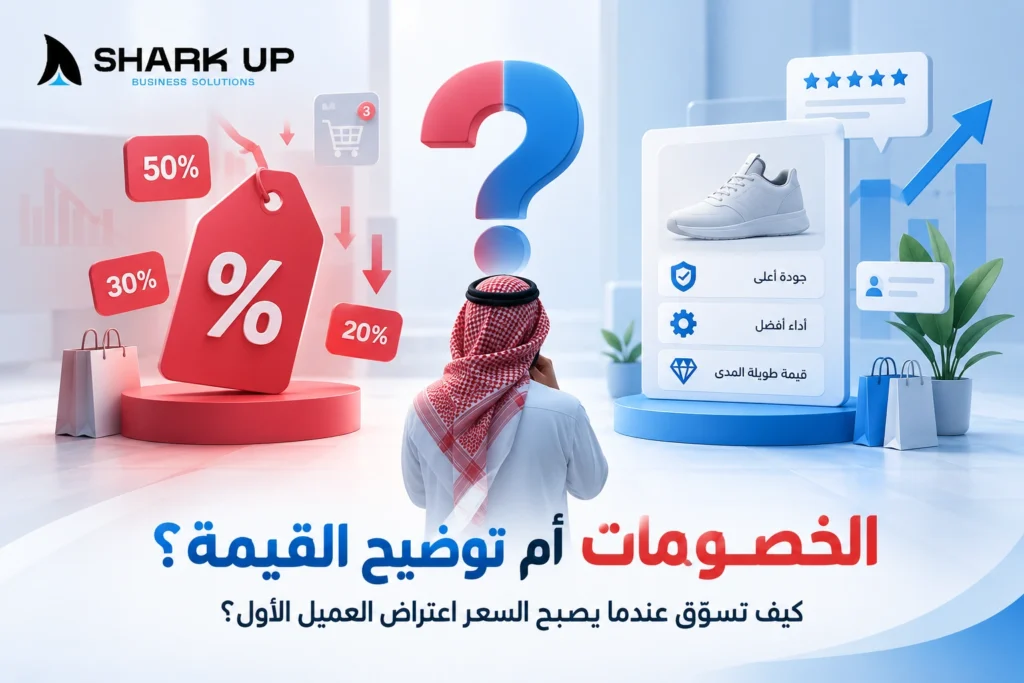 الخصومات أم توضيح القيمة؟ كيف تسوّق عندما يصبح السعر اعتراض العميل الأول؟
